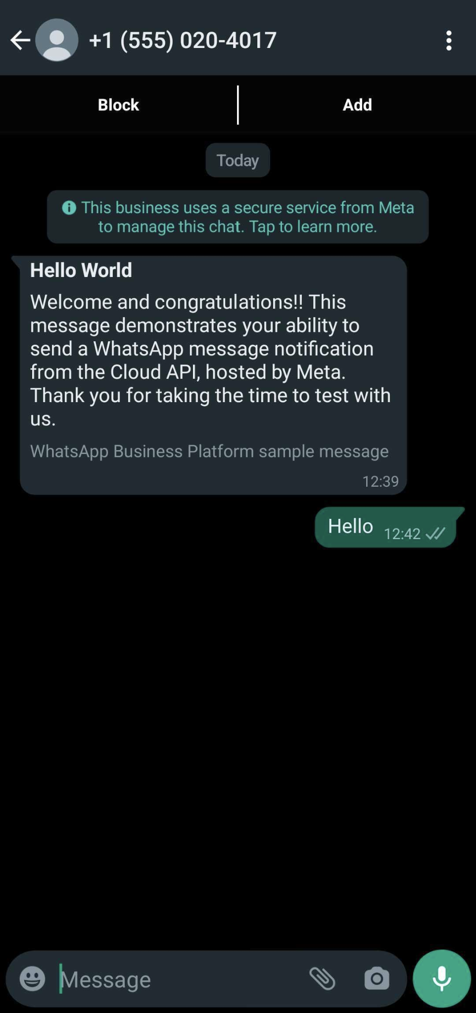 Whatsapp Cloud API
