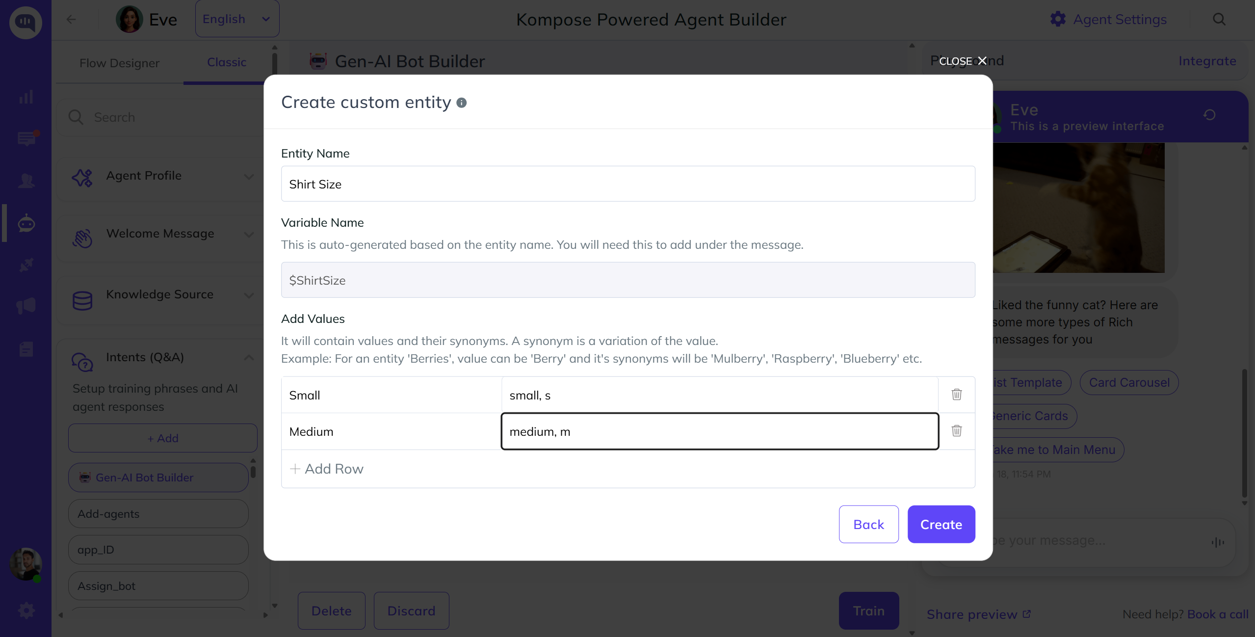 Kompose AI agent builder