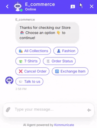 Ecommerce AI agent