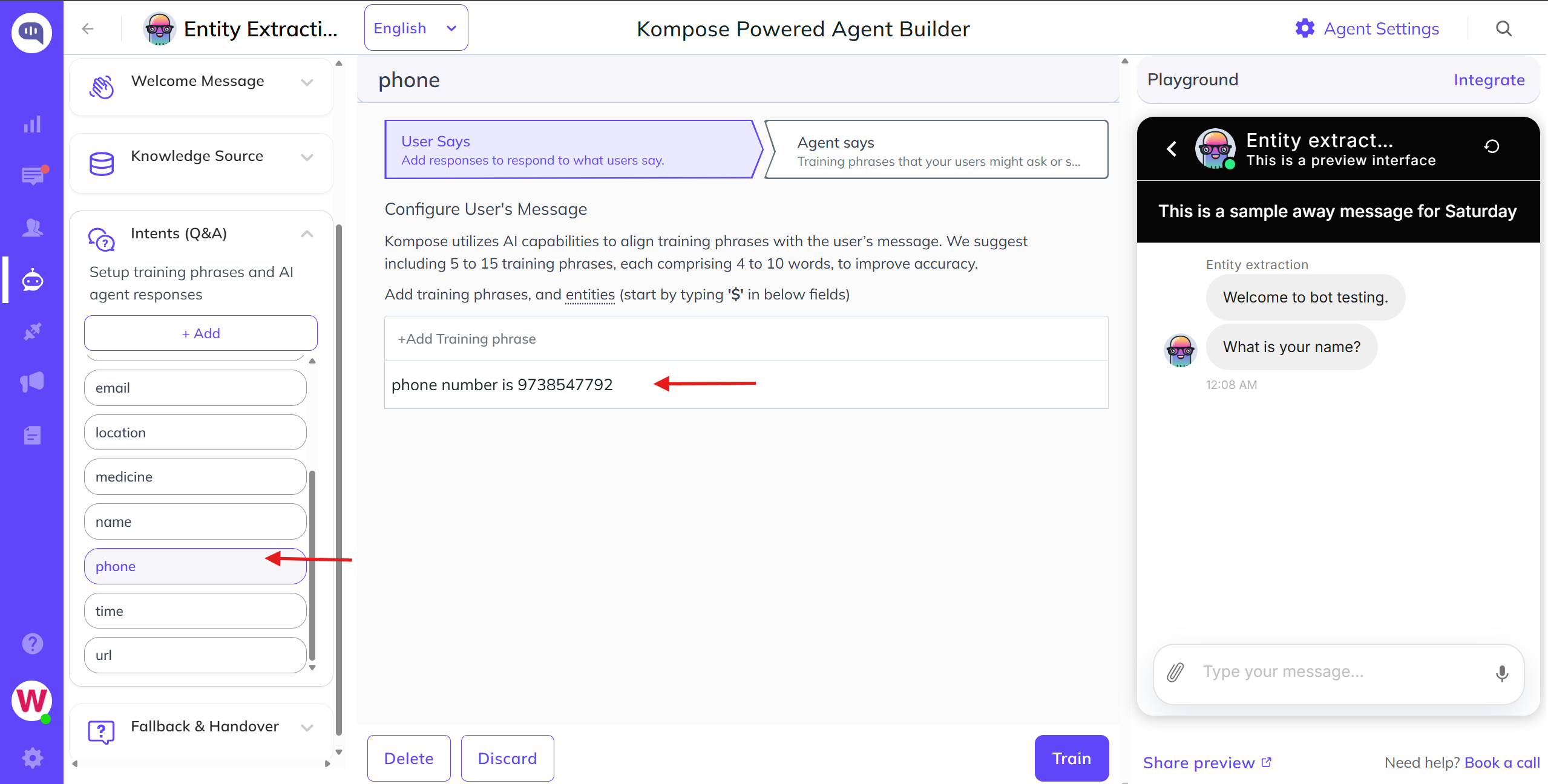 Kompose AI agent builder