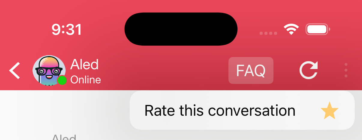 Rate Conversation in IOS