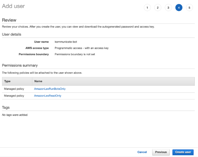 Lex Integration Developer Docs Kommunicate