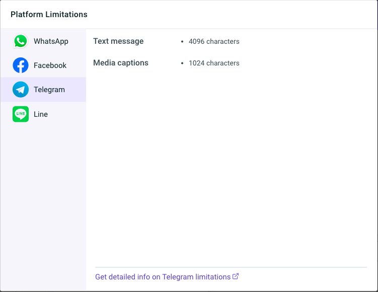 Telegram Platform Limitations