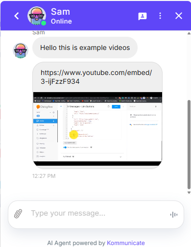 Rich Message - Videos