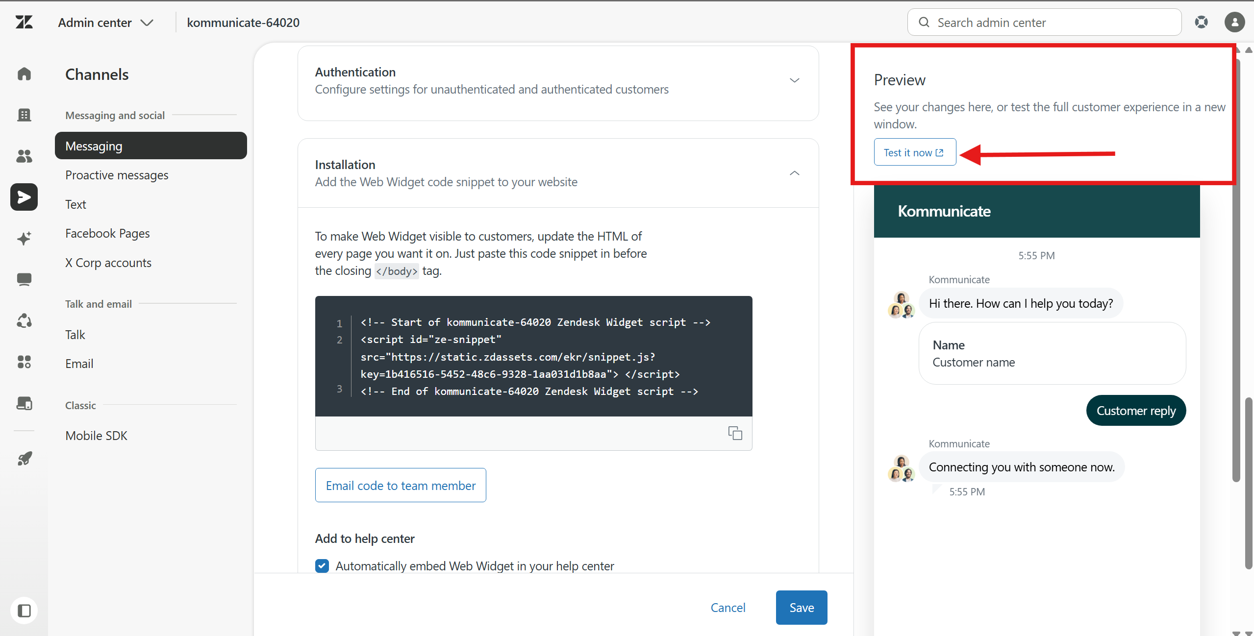 Zendesk Test It Now
