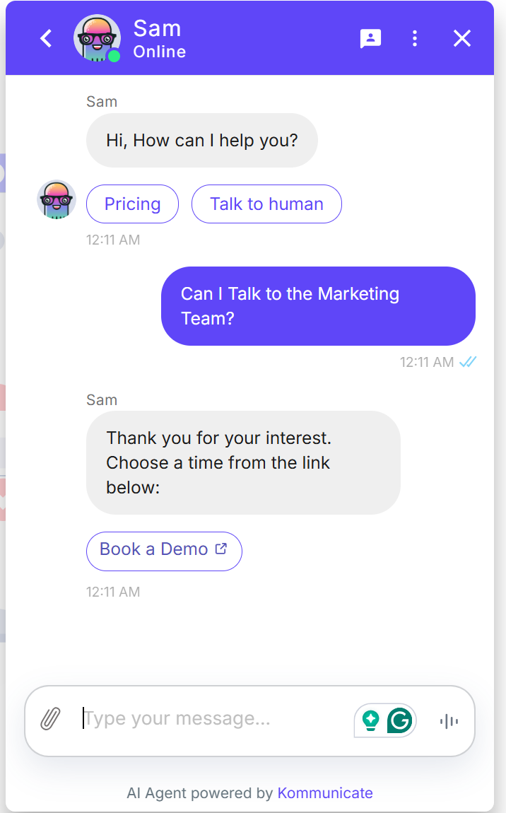 Auto-tagging the conversation through AI agent